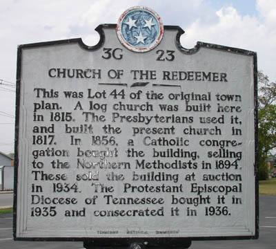 Church of the Redeemer Historic Marker