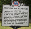 Confederate Cemetery Marker