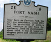 Fort Nash Historical Marker