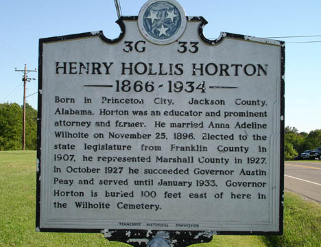 Henry Horton Historical Marker