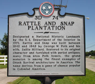 Rattle and Snap Historical Marker