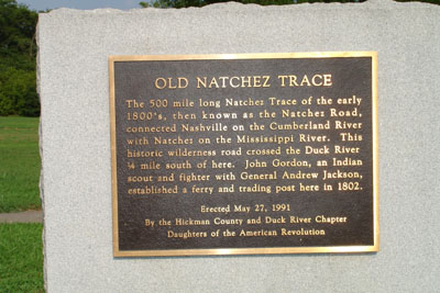 Natchez Trace Marker