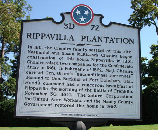 Rippavilla Plantation Historical Marker