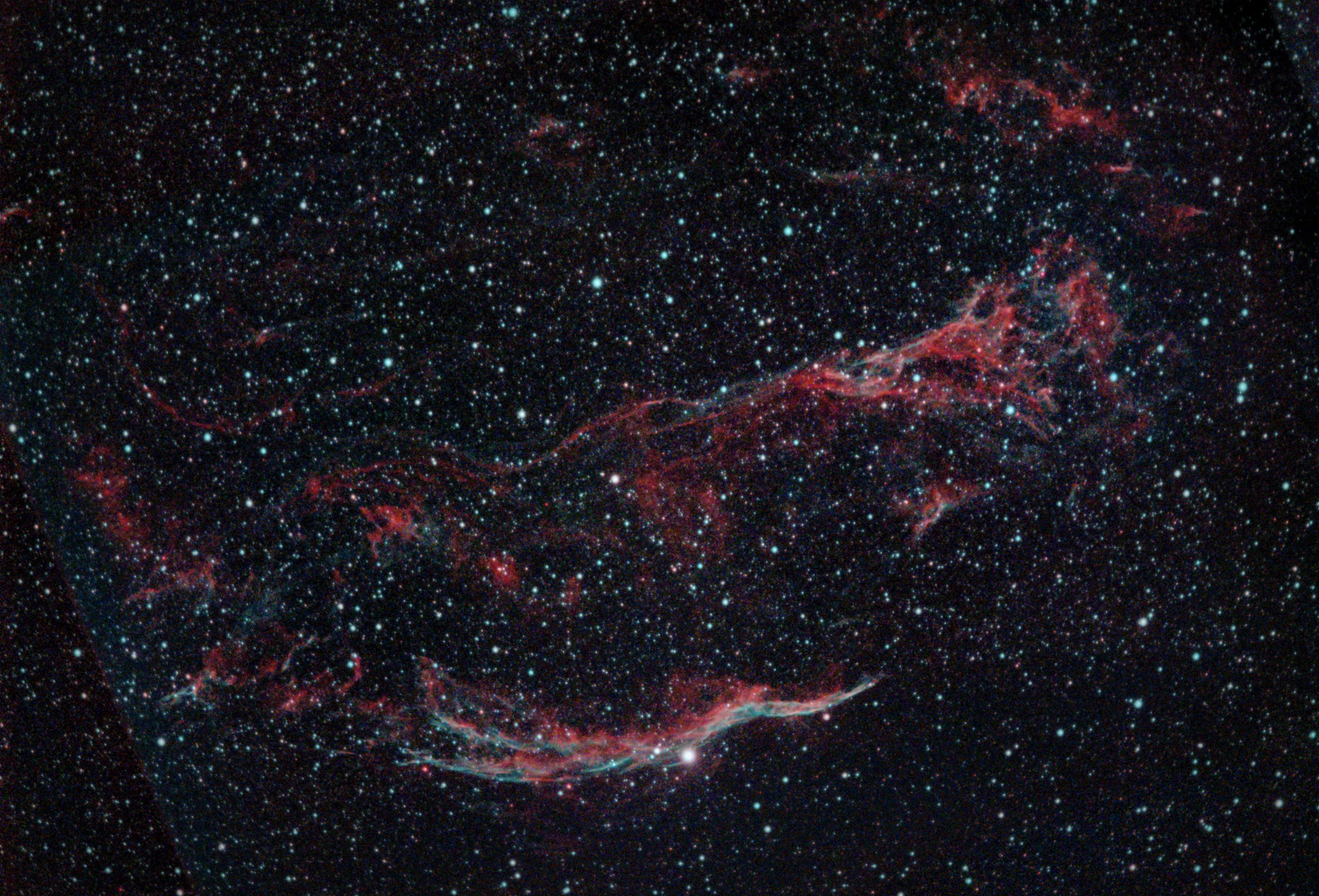  The Western Veil Nebula in Cygnus