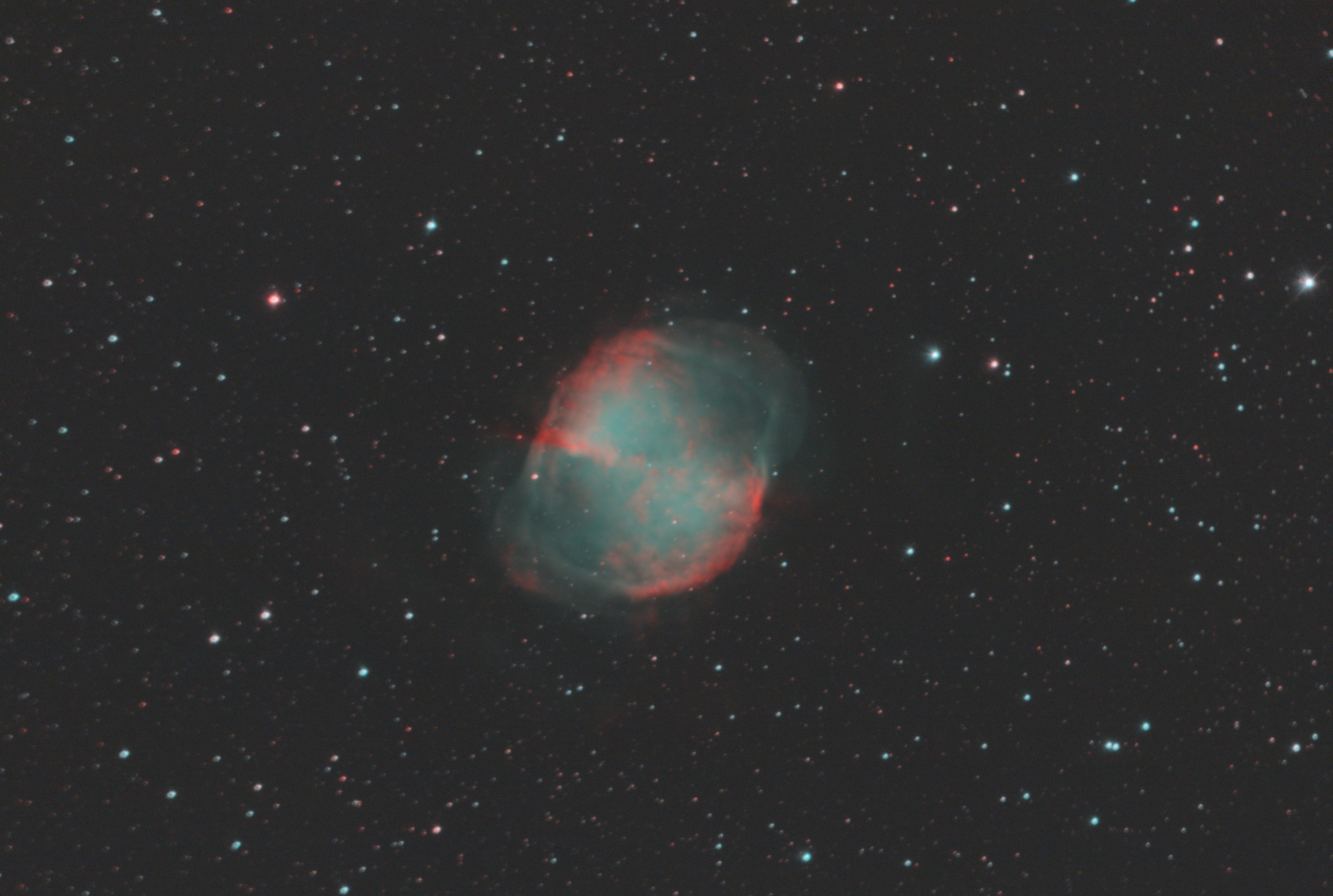  The Dumbell Nebula in Vulpecula