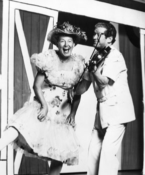 Minnie Pearl and Roy Acuff Performing at the Grand Ole Opry