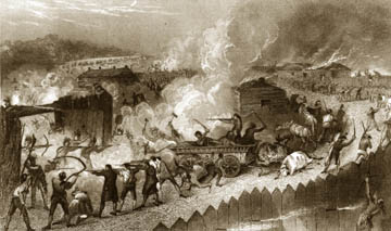 Indians Attacking a Station