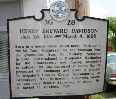 Henry Brevard Davidson Historical Marker