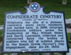 Confederate Cemetery Marker