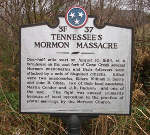 Historic Marker for Mormon Massacre