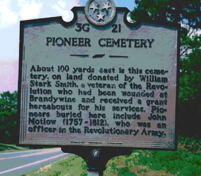 Pioneer Cemetery Marker